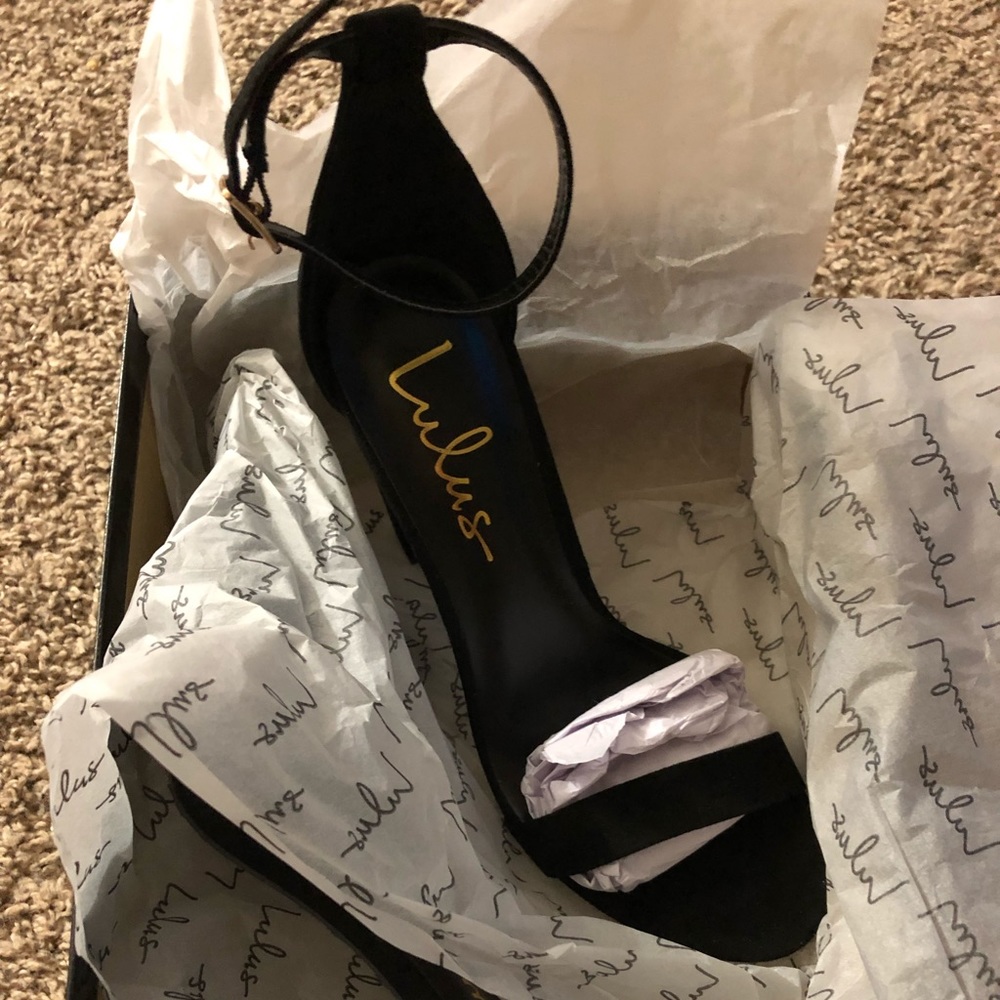Black Block Heels